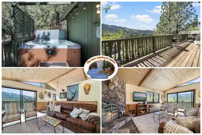 Image de Hot Tub privé! Randonnée pédestre, Vtt, lac et villageTREE ViEWS avec Nice Hot Tub!