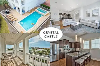 Image de Cristal Chateau- Cristal Plage, Piscine PRIVÉE, Maison De Luxe! !
