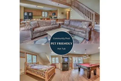 Image de \"Ours noir\" Beau chalet de montagne avec bain à remous, à 500 pieds du lac,