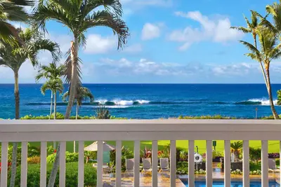 Image de Poipu Kapili # 32: Great Ocean & piscine depuis Second Floor & Ac!