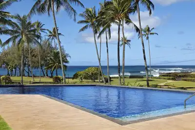 Image de Manualoha 101, en face des plages de Brennecke / Poipu, vue sur le coucher du soleil, 6 personnes