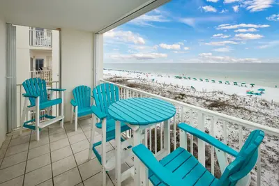 Image de Gd 411: face à la plage, unité de coin, une vue imprenable, un patio privé, gratuit Plage Svc