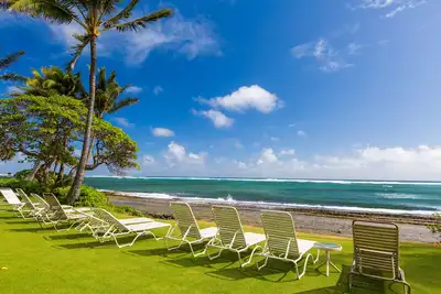 Image de Kapaa Shore Resort # 227, Oceanfront avec laveuse et sécheuse. Comp Wifi et Pkg!