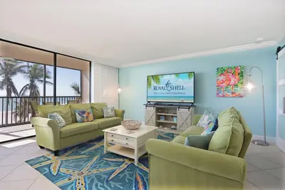 Image de Gulf Front, dernier étage, Condo 2 chambres avec boudoir - Cadran solaire L405