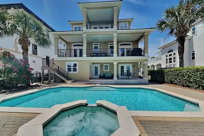 Image de Maison de vacances haut de gamme ~ Superbes Golfe et vue sur le lac ~ privé piscine d'eau salée!