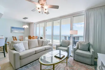 Image de Silver Beach Towers E 1404 | Condo 3 chambres ����� coucher Gulf-Front | Service de plage inclus