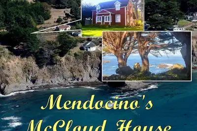 Image de Vues historiques McCloud Maison Headland de Mendocino sur le bord du village