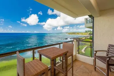 Image de Poipu Shores 305a Oceanfront 2br 2ba Climatisation complète Poipu 2 Niihau Vues