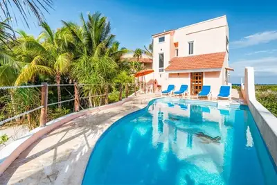 Image de Maison mignonne au bord de l'océan à 5 min de la plage ¦Ac, Wifi, piscine