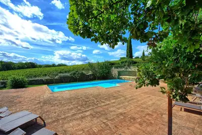 Image de Bel appartement avec piscine, climatisation, Tv, animaux admis, vue panoramique et parking