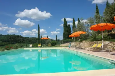 Image de Appartement dans une maison de vacances avec Wifi, piscine, Tv, patio, près de San Gimignano