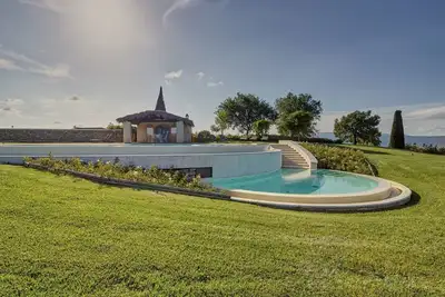 Image de Maison de vacances privée avec climatisation, piscine privée, Wifi, Tv, patio, vue panoramique