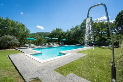 Image de Maison de vacances privée avec Wifi, piscine privée, Tv, patio, vue panoramique, parking