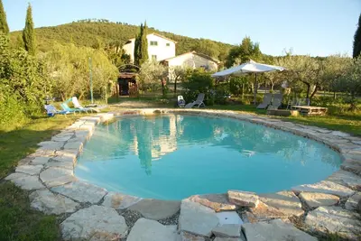 Image de Magnifique maison de vacances privée avec piscine privée, Wifi, Tv, véranda, près de Cortone