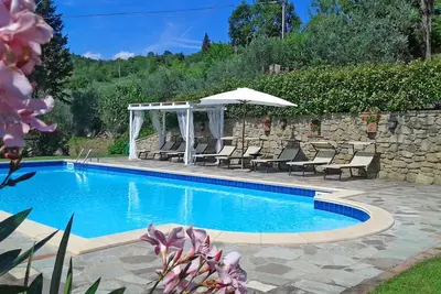Image de Maison de vacances privée avec climatisation, piscine privée, Wifi, Tv, patio, près de Cortone