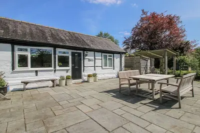 Image de Les vieilles poutres de Pont y Forwyn, Llansantffraidd-Ym-Mechain