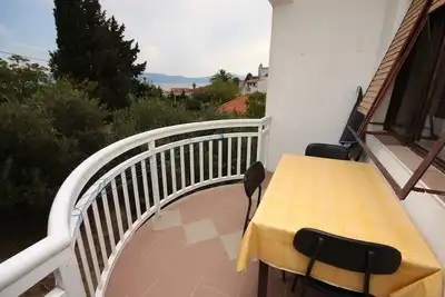 Image de Appartement d'une chambre avec la terrasse et la vue sur le mer Gradac, Makarska (A-6820-d)