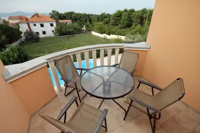 Image de Appartement de deux chambres avec la terrasse et la vue sur le mer Zadar - Diklo, Zadar (A-5774-c)