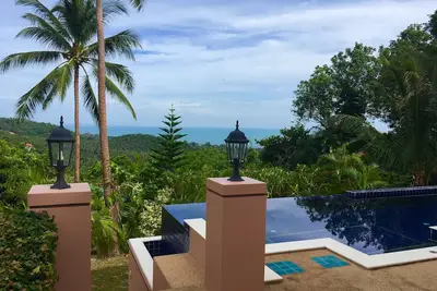 Image de Villa Enchanted Hills avec piscine privée et superbes couchers de soleil, vue sur l'océan et l'île