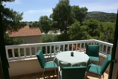 Image de Appartement d'une chambre avec la terrasse et la vue sur le mer Razanj, Rogoznica (A-4265-b)
