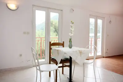 Image de Garçonnière avec le balcon et la vue sur le mer Sobra, Mljet (As-4888-a)