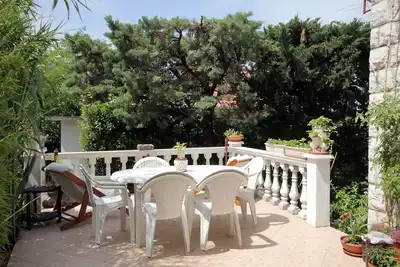 Appartement de deux chambres avec la terrasse et la vue sur le mer Dramalj, Crikvenica (A-2387-a)