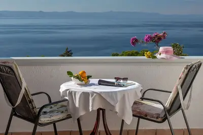 Image de Appartement de deux chambres avec la terrasse et la vue sur le mer Podgora, Makarska (A-6671-c)