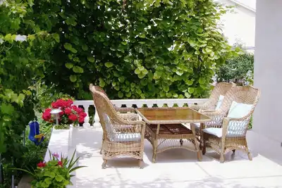 Appartement de quatre chambres avec la terrasse et la vue sur le mer Vrsi - Mulo, Zadar (A-5791-a)