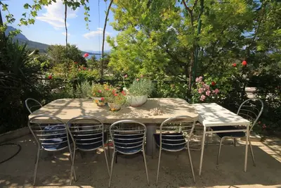 Image de Garçonnière avec le balcon et la vue sur le mer Tucepi, Makarska (As-6901-a)