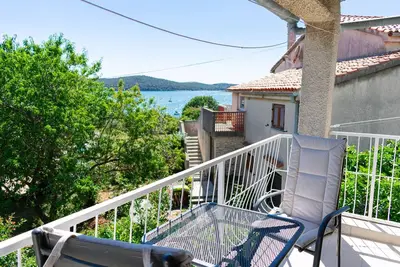 Appartement d'une chambre avec le balcon et la vue sur le mer Medulin (A-2253-b)