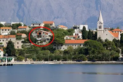 Image de Appartement d'une chambre avec le balcon et la vue sur le mer Sumartin, Brac (A-2949-a)