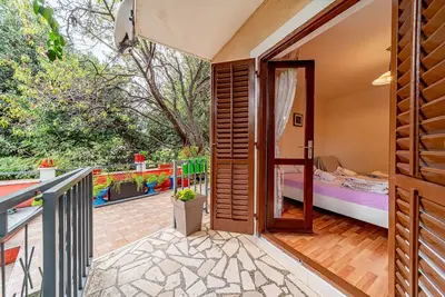 Image de Appartement d'une chambre avec la terrasse Orebic, Peljesac (A-4579-a)