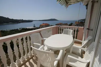 Appartement de deux chambres avec la terrasse et la vue sur le mer Baie Soline, Dugi otok (A-448-g)