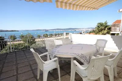 Image de Appartement de deux chambres avec la terrasse et la vue sur le mer Sukosan, Zadar (A-5802-a)