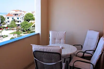 Image de Appartement d'une chambre avec la terrasse et la vue sur le mer Tucepi, Makarska (A-6058-c)