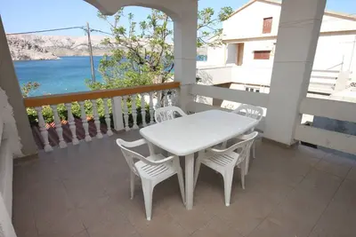 Image de Appartement de deux chambres prés de la plage Metajna, Pag (A-6352-d)