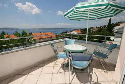 Image de Appartement d'une chambre avec la terrasse et la vue sur le mer Dramalj, Crikvenica (A-5534-d)