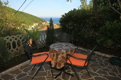 Image de Appartement d'une chambre avec la terrasse et la vue sur le mer Moscenicka Draga, Opatija (A-7746-b)