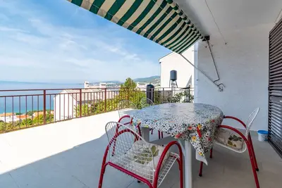 Image de Appartement de deux chambres avec la terrasse et la vue sur le mer Klenovica, Novi Vinodolski (A-5530-a)