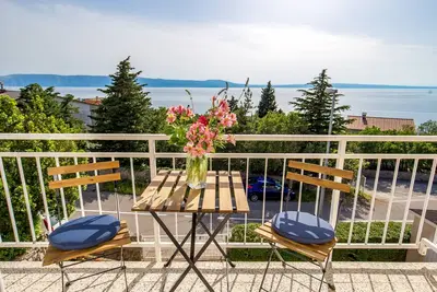 Image de Appartement d'une chambre avec le balcon et la vue sur le mer Klenovica, Novi Vinodolski (A-5575-b)