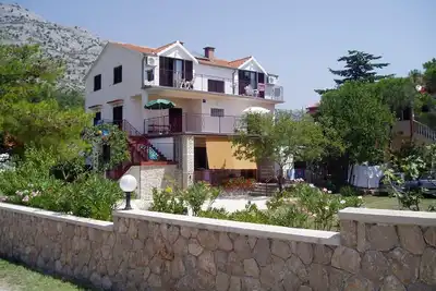 Image de Appartement d'une chambre avec le balcon et la vue sur le mer Starigrad, Paklenica (A-6627-a)