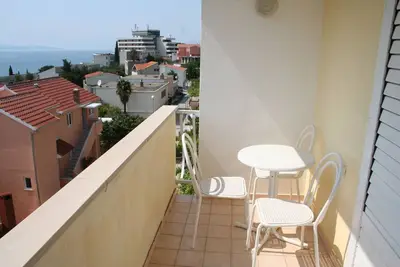 Image de Appartement de deux chambres avec le balcon et la vue sur le mer Podgora, Makarska (A-518-d)
