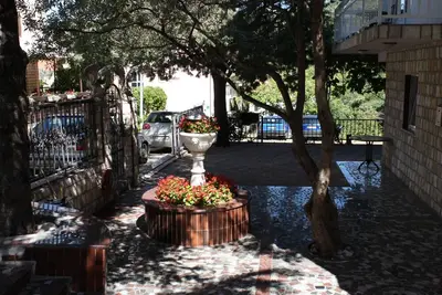 Image de Garçonnière avec le balcon et la vue sur le mer Podaca, Makarska (As-2617-g)