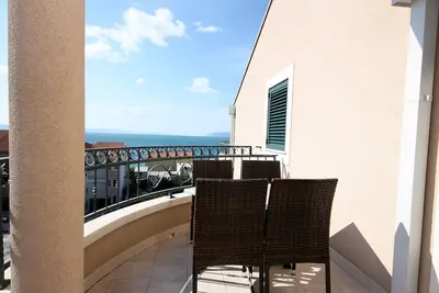 Image de Appartement de deux chambres avec le balcon et la vue sur le mer Tucepi, Makarska (A-3193-a)