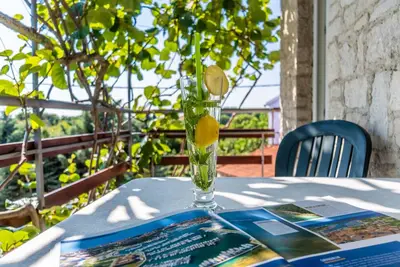 Appartement d'une chambre avec le balcon Krnica, Marcana (A-7358-a)