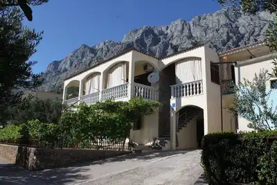 Image de Appartement d'une chambre avec la terrasse et la vue sur le mer Makarska (A-6792-b)