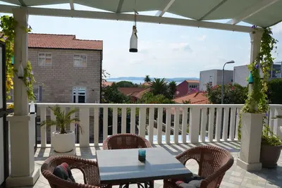 Image de Appartement d'une chambre avec la terrasse et la vue sur le mer Orebic, Peljesac (A-4500-d)