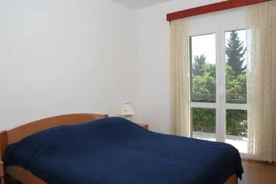 Image de Appartement d'une chambre avec le balcon et la vue sur le mer Orebic, Peljesac (A-4494-f)