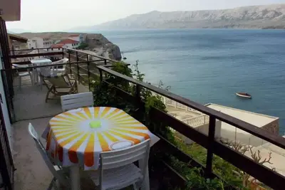 Image de Appartement de deux chambres avec la terrasse et la vue sur le mer Zubovici, Pag (A-241-a)