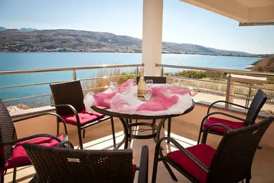 Image de Appartement de deux chambres prés de la plage Pag (A-9201-a)